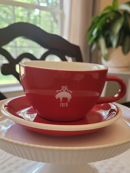 Brooks Brothers Other - Brooks Brothers Red Fleece Cup with Saucer Set
